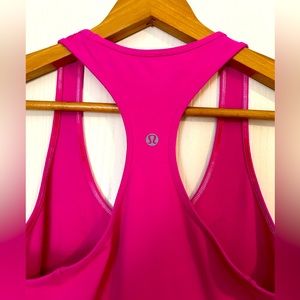 Lululemon Racerback Tank, Bright Pink, Size 8